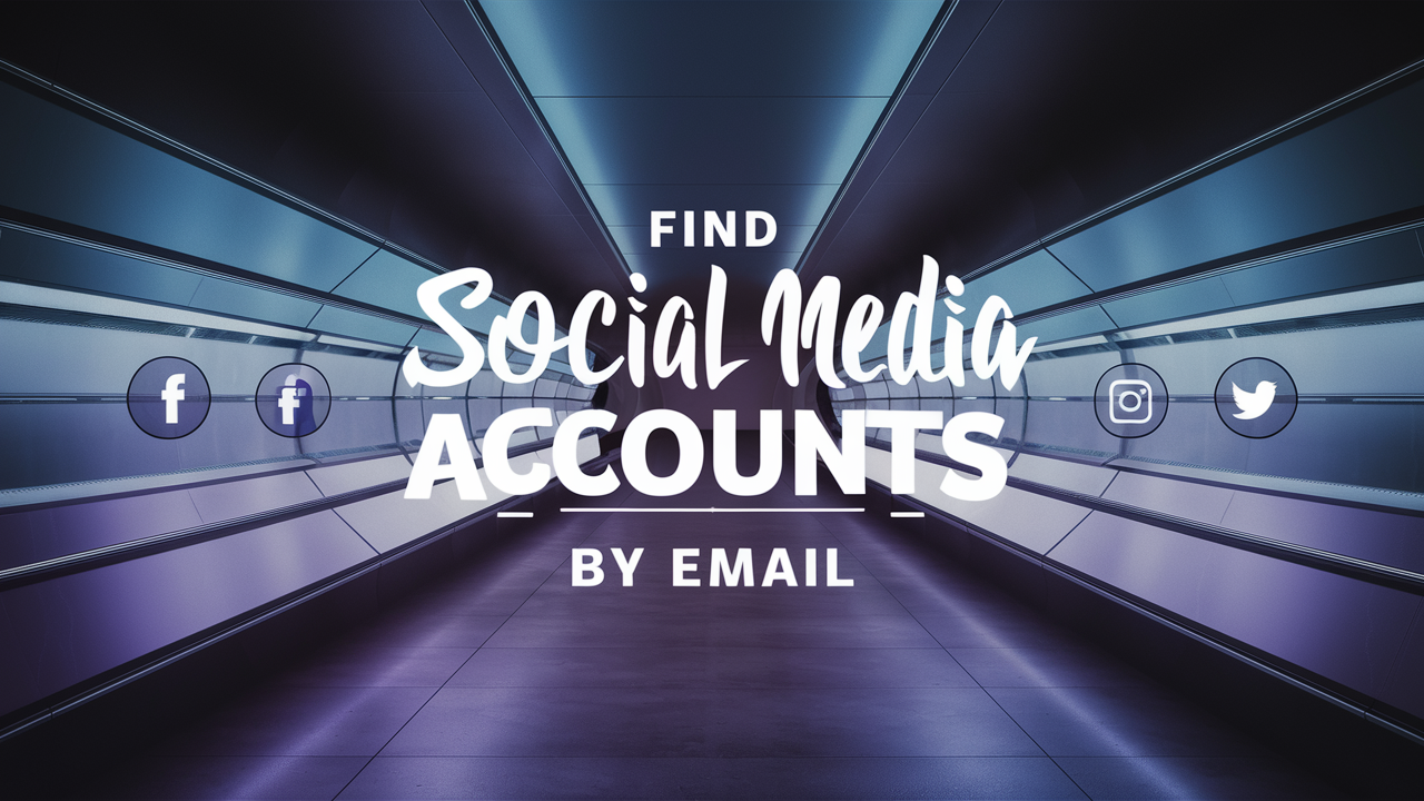 Find Social Media Accounts by Email