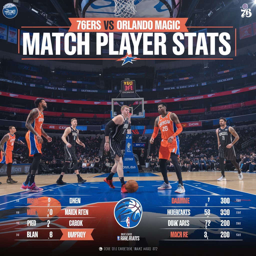 76ers vs Orlando Magic Match Player Stats