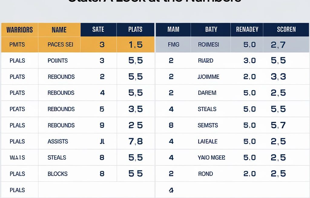 “Pacers vs Golden State Warriors Match Player Stats: A Look at the Numbers”