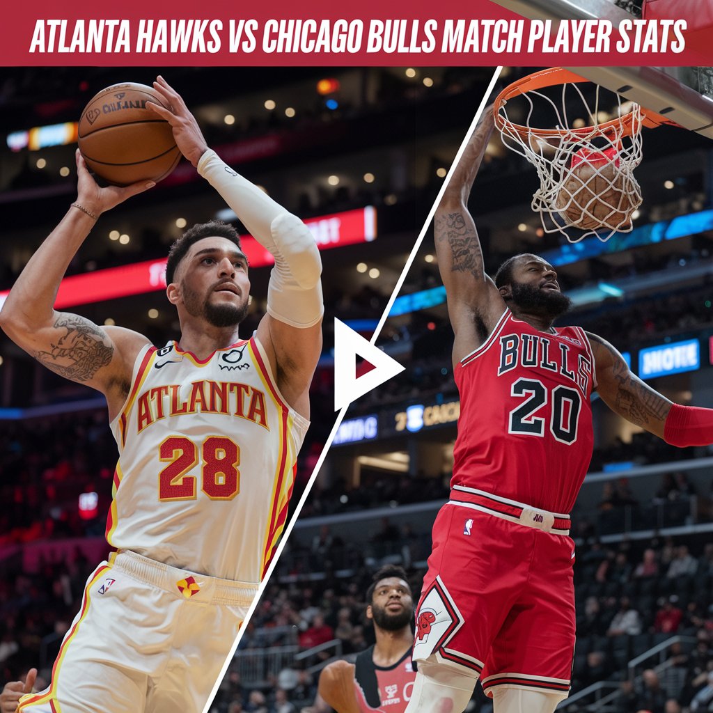 atlanta hawks vs chicago bulls match player stats