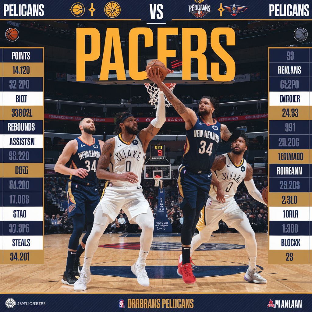 Pacers vs New Orleans Pelicans Match Player Stats