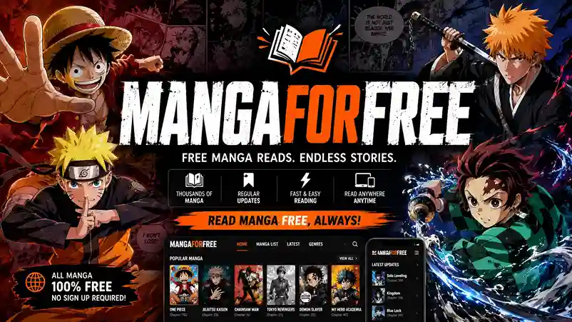 Mangaforfree free manga reading website featuring popular manga characters